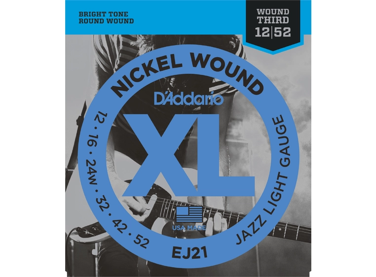 D'Addario EJ21 El. gitar strenger (012-052) (XL-Jazz) 